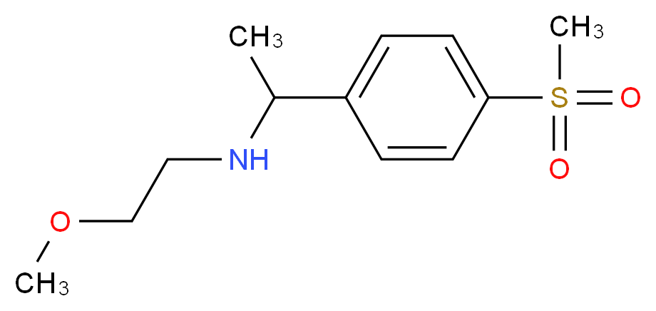 1-[(2-Methoxyethyl)amino]-1-(4-methylsulfonylphenyl)ethane_分子结构_CAS_849924-92-1)