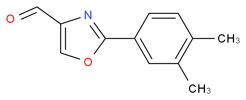 2-(3,4-dimethylphenyl)-1,3-oxazole-4-carbaldehyde_分子结构_CAS_885273-32-5