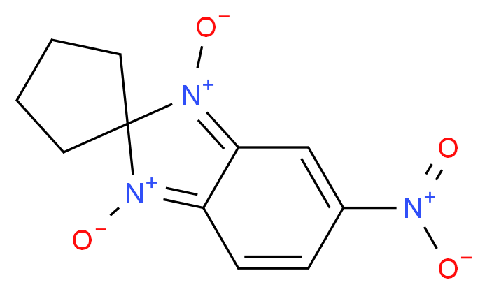 5-Nitro-2-spirocyclopentane-2H-benzimidazole-1,3-dioxide_分子结构_CAS_)