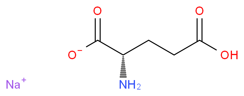 sodium (2S)-2-amino-4-carboxybutanoate_分子结构_CAS_142-47-2