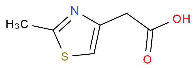 (2-Methyl-thiazol-4-yl)-acetic acid_分子结构_CAS_13797-62-1)