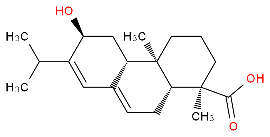 12-Hydroxyabietic acid_分子结构_CAS_3484-61-5)