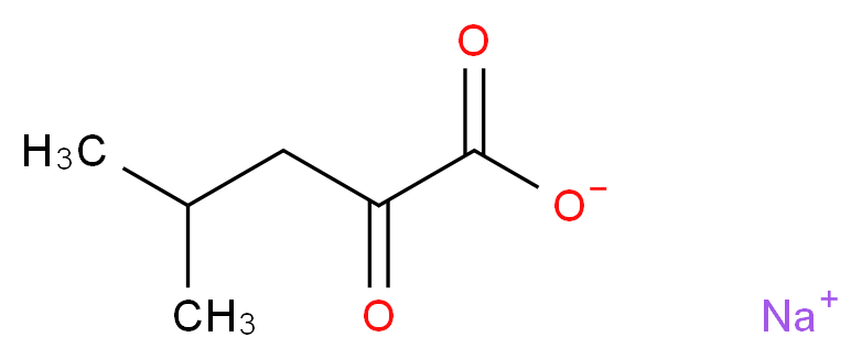 sodium 4-methyl-2-oxopentanoate_分子结构_CAS_4502-00-5