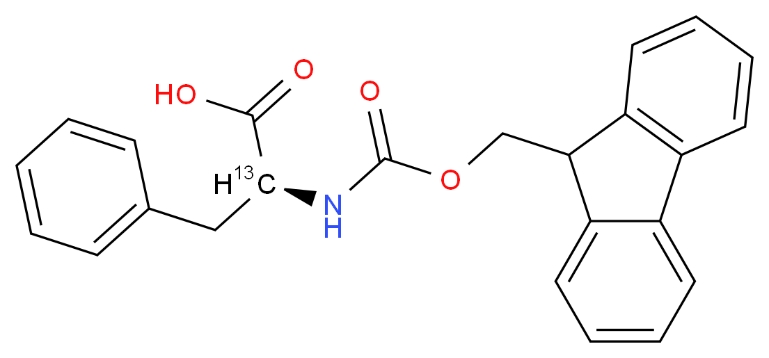 (2S)-2-{[(9H-fluoren-9-ylmethoxy)carbonyl]amino}-3-phenyl(2-<sup>1</sup><sup>3</sup>C)propanoic acid_分子结构_CAS_286460-71-7