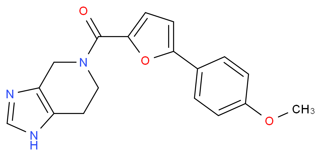 5-[5-(4-methoxyphenyl)-2-furoyl]-4,5,6,7-tetrahydro-1H-imidazo[4,5-c]pyridine_分子结构_CAS_)