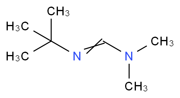 N'-tert-Butyl-N,N-dimethylformamidine_分子结构_CAS_23314-06-9)