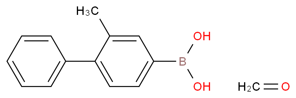 (3-methyl-4-phenylphenyl)boronic acid; formaldehyde_分子结构_CAS_338454-30-1