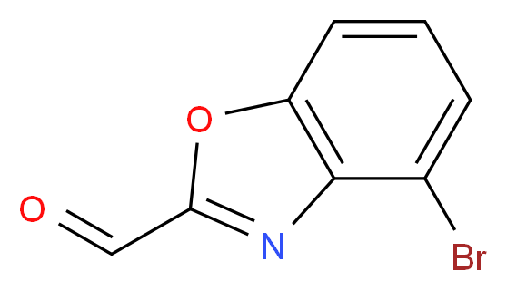 4-BROMO-BENZOOXAZOLE-2-CARBALDEHYDE_分子结构_CAS_944898-97-9)