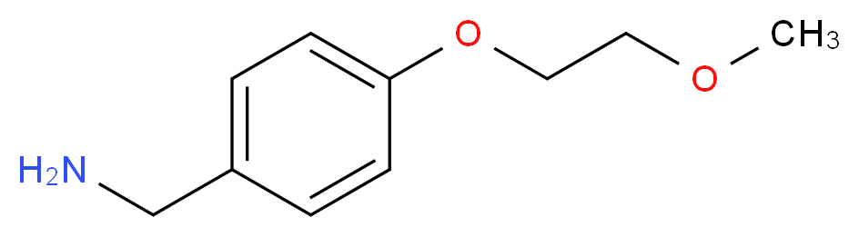 [4-(2-methoxyethoxy)phenyl]methanamine_分子结构_CAS_102196-20-3