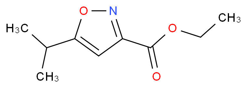 ethyl 5-isopropyl-3-isoxazolecarboxylate_分子结构_CAS_91240-30-1)