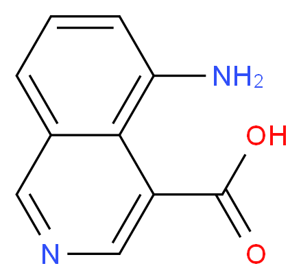 5-aminoisoquinoline-4-carboxylic acid_分子结构_CAS_62781-93-5