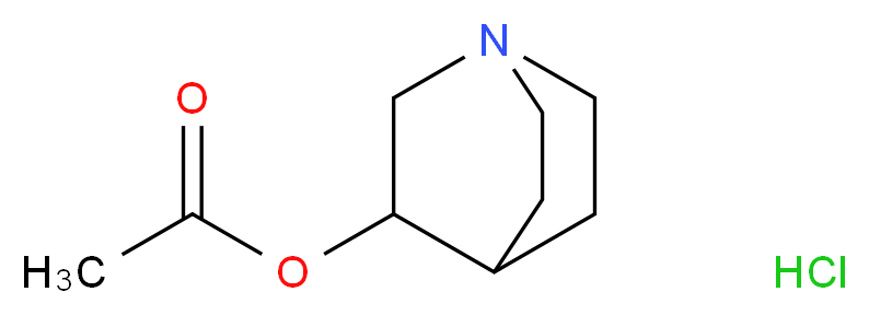 1-azabicyclo[2.2.2]octan-3-yl acetate hydrochloride_分子结构_CAS_6109-70-2