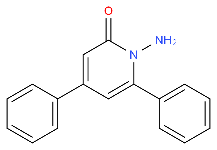 1-Amino-4,6-diphenyl-1,2-dihydropyridin-2-one_分子结构_CAS_26478-97-7)