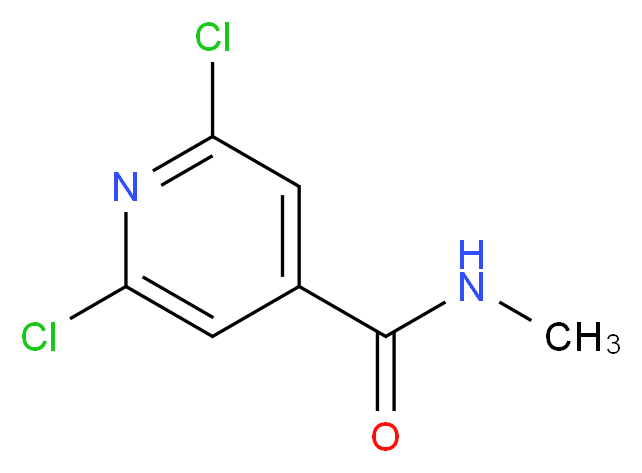 N4-methyl-2,6-dichloroisonicotinamide_分子结构_CAS_)