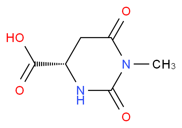 (S)-1-Methyl-2,6-dioxohexahydropyriMidine-4-carboxylic acid_分子结构_CAS_103365-69-1)