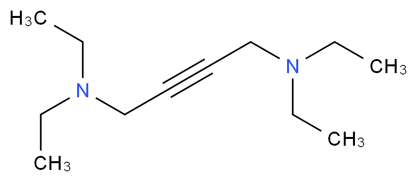 N,N,N',N'-TETRAETHYL-2-BUTYNE-1,4-DIAMINE_分子结构_CAS_20202-01-1)