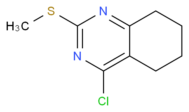 4-chloro-2-(methylsulfanyl)-5,6,7,8-tetrahydroquinazoline_分子结构_CAS_1660-11-8