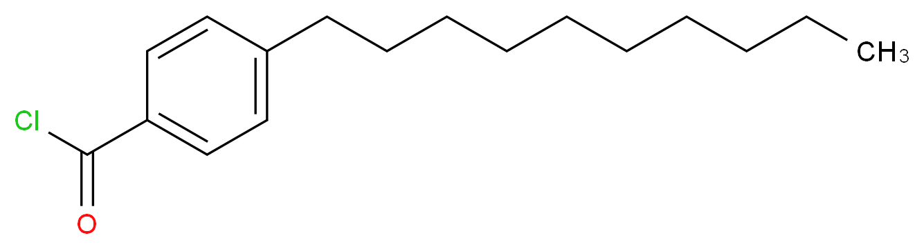 4-decylbenzoyl chloride_分子结构_CAS_54256-43-8