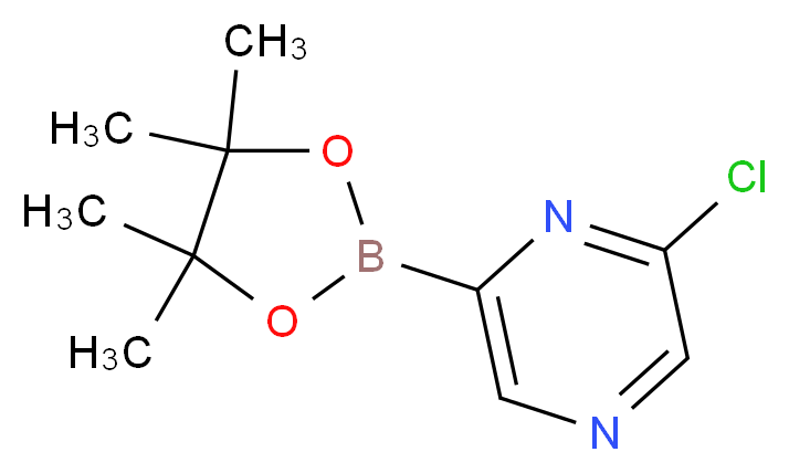 6-CHLOROPYRAZINE-2-BORONIC ACID PINACOL ESTER_分子结构_CAS_1009378-52-2)