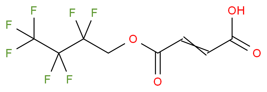 mono-(2H,2H-Perfluorobut-1-yl) fumarate 97+%_分子结构_CAS_952584-86-0)