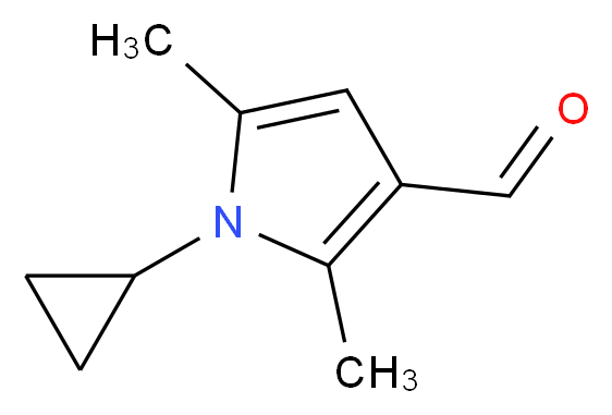 1-Cyclopropyl-2,5-dimethyl-1H-pyrrole-3-carbaldehyde_分子结构_CAS_640264-45-5)