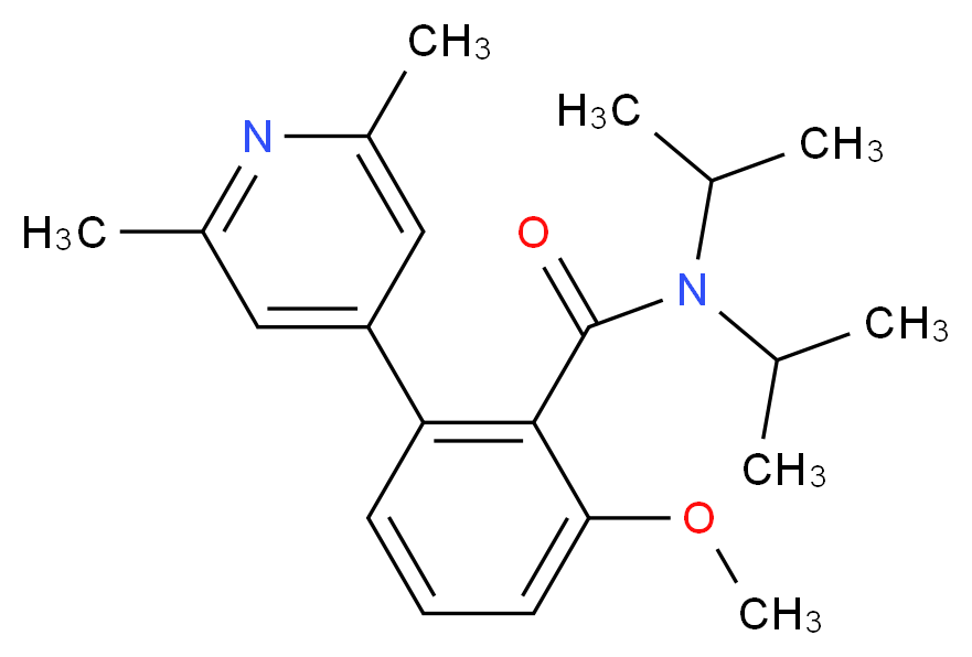 2-(2,6-dimethylpyridin-4-yl)-N,N-diisopropyl-6-methoxybenzamide_分子结构_CAS_)