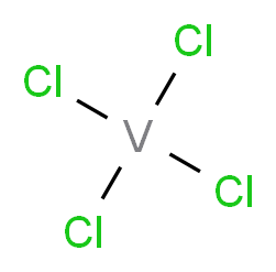 Vanadium tetrachloride_分子结构_CAS_7632-51-1)