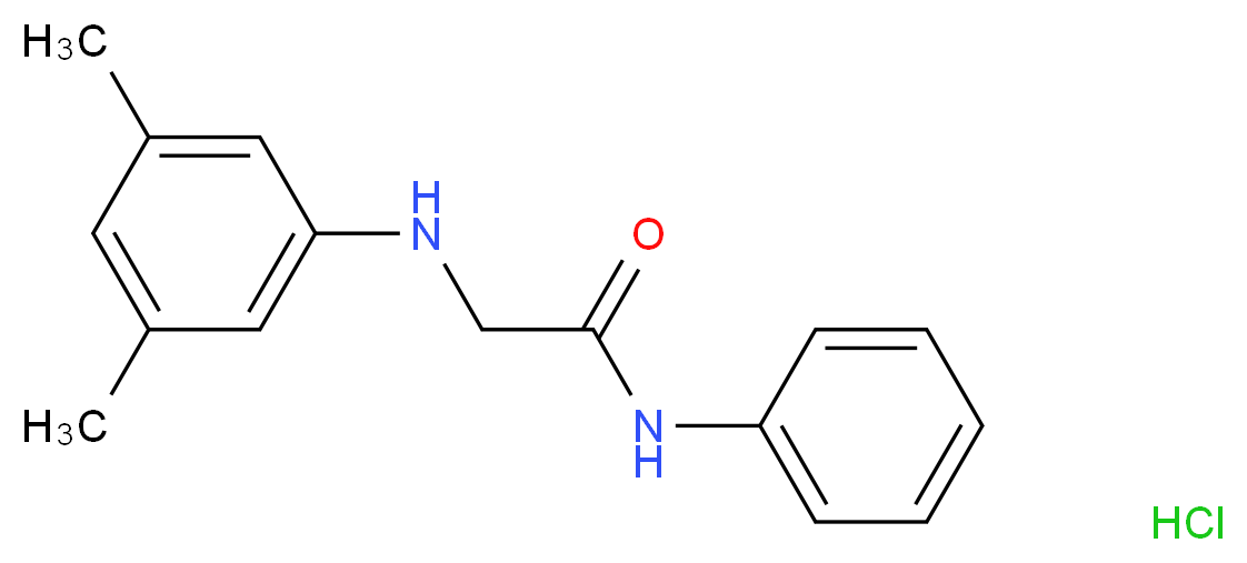 2-[(3,5-dimethylphenyl)amino]-N-phenylacetamide hydrochloride_分子结构_CAS_)