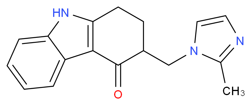 1,2,3,9-tetrahydro-3-((2-methyl-1h-imidazole-1-yl)methyl)-4h-carbazol-4-one_分子结构_CAS_99614-14-9)