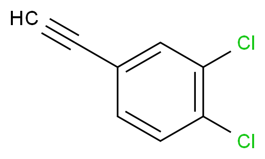 3,4-Dichlorophenylacetylene 98%_分子结构_CAS_556112-20-0)