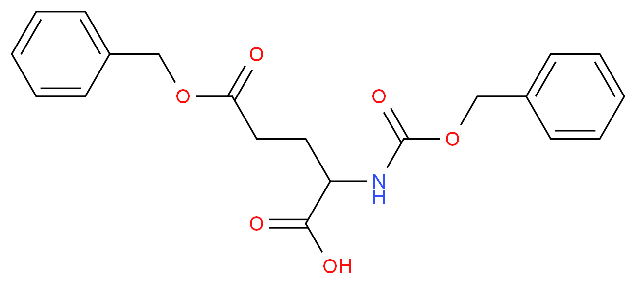 Cbz-Glu(Obzl)-OH_分子结构_CAS_5680-86-4)