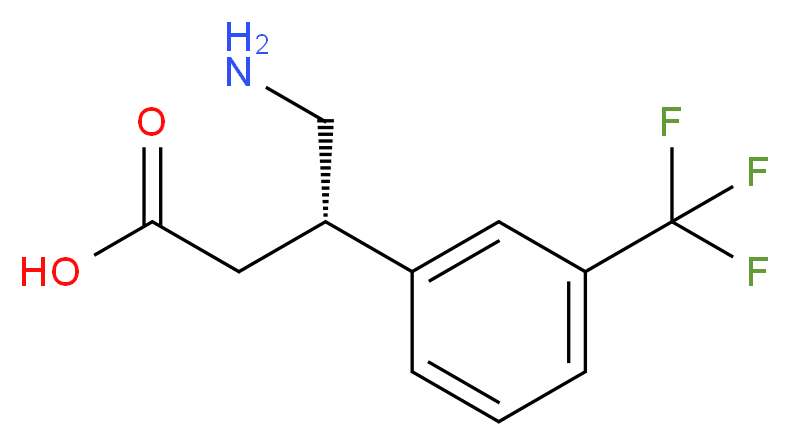 (S)-4-amino-3-(3-(trifluoromethyl)phenyl)butanoic acid_分子结构_CAS_1260601-78-2)