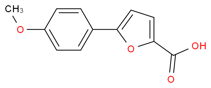 5-(4-Methoxyphenyl)-2-furoic acid_分子结构_CAS_52938-99-5)