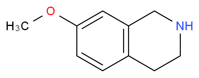 1,2,3,4-Tetrahydro-7-methoxyisoquinoline_分子结构_CAS_43207-78-9)