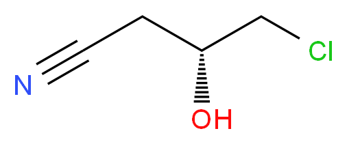 (R)-(+)-4-氯-3-羟基丁腈_分子结构_CAS_84367-31-7)