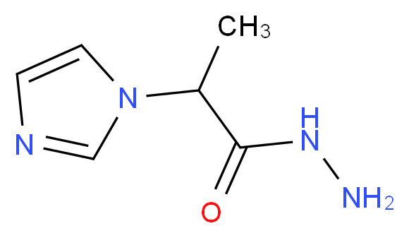 2-(1H-imidazol-1-yl)propanehydrazide_分子结构_CAS_1256642-95-1