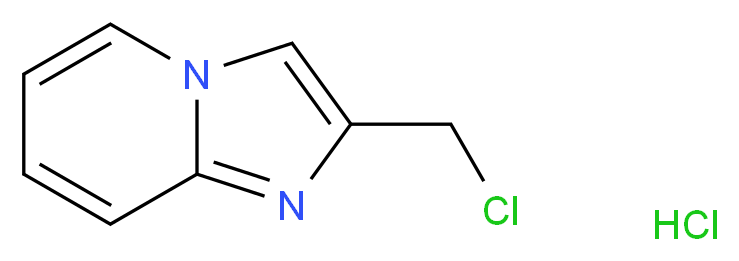 2-(chloromethyl)imidazo[1,2-a]pyridine hydrochloride_分子结构_CAS_112230-20-3)