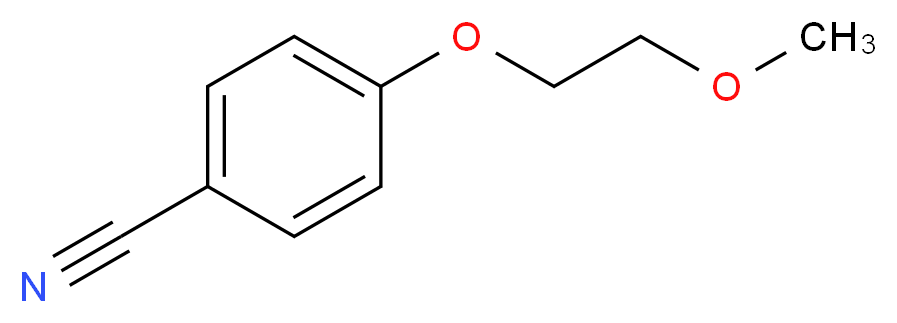 4-(2-methoxyethoxy)benzonitrile_分子结构_CAS_80407-66-5