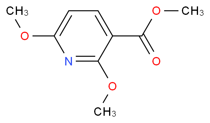 Methyl 2,6-dimethoxypyridine-3-carboxylate_分子结构_CAS_65515-26-6)
