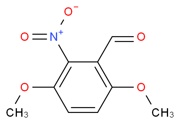 3,6-dimethoxy-2-nitrobenzaldehyde_分子结构_CAS_1206-55-9