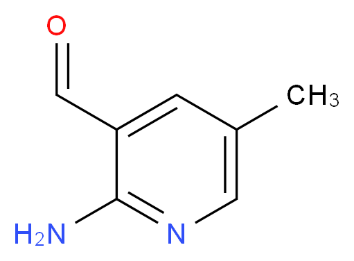 2-amino-5-methylpyridine-3-carbaldehyde_分子结构_CAS_1023814-35-8