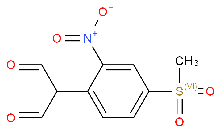 2-[4-(Methylsulphonyl)-2-nitrophenyl]malondialdehyde_分子结构_CAS_)