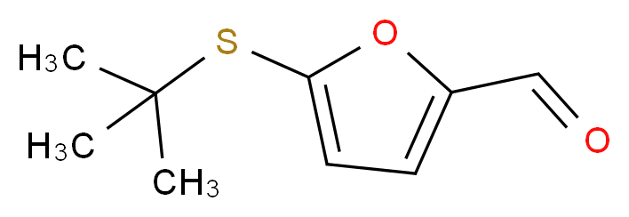 5-(tert-butylsulfanyl)furan-2-carbaldehyde_分子结构_CAS_876717-92-9
