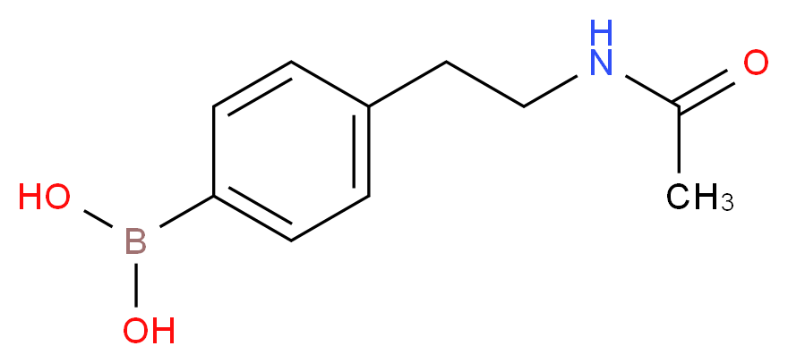 (4-(2-Acetamidoethyl)phenyl)boronic acid_分子结构_CAS_874459-75-3)