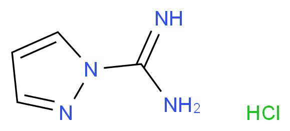 1H-吡唑-1-甲脒 盐酸盐_分子结构_CAS_4023-02-3)