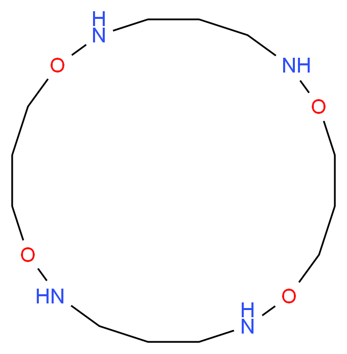 1,7,11,17-tetraoxa-2,6,12,16-tetraazacycloicosane_分子结构_CAS_235093-03-5