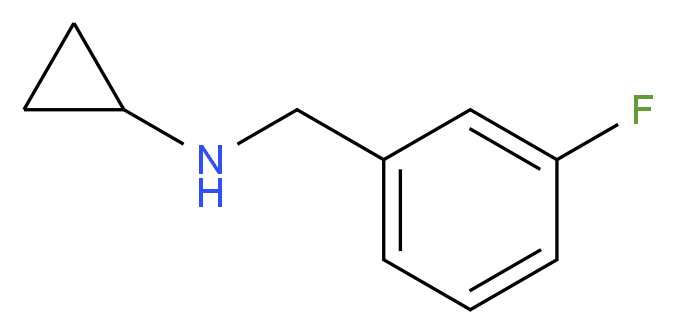 N-[(3-fluorophenyl)methyl]cyclopropanamine_分子结构_CAS_920479-31-8