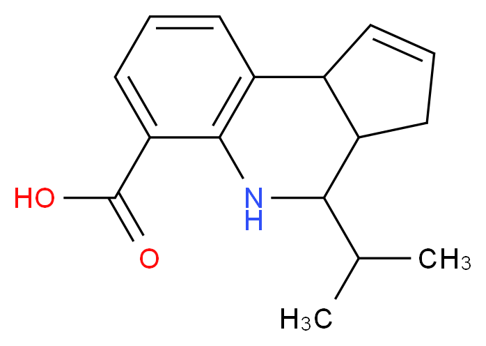 4-(propan-2-yl)-3H,3aH,4H,5H,9bH-cyclopenta[c]quinoline-6-carboxylic acid_分子结构_CAS_355115-29-6