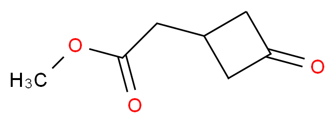 Methyl 2-(3-oxocyclobutyl)acetate_分子结构_CAS_1148130-30-6)