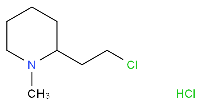 2-(2-chloroethyl)-1-methylpiperidine hydrochloride_分子结构_CAS_58878-37-8